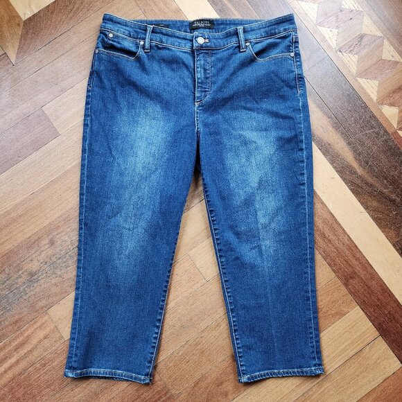 Talbots Flawless Five-Pocket "Crop" Jeans Size 14 Petite - Picture 2 of 16